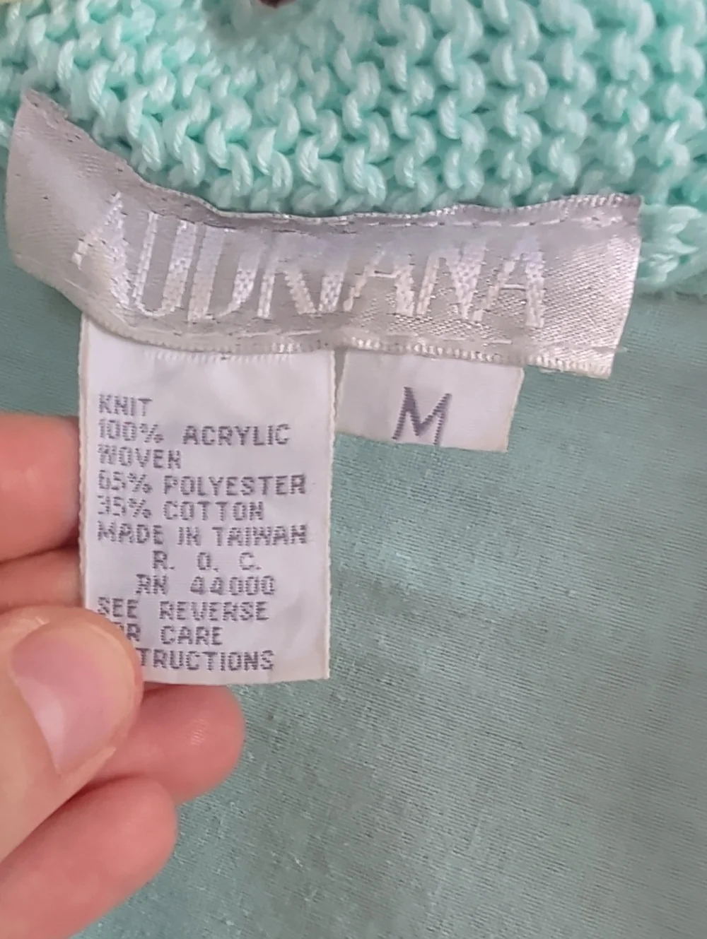Vintage Set Light Aqua Women's Wrap Tie Skirt Amd Sweater